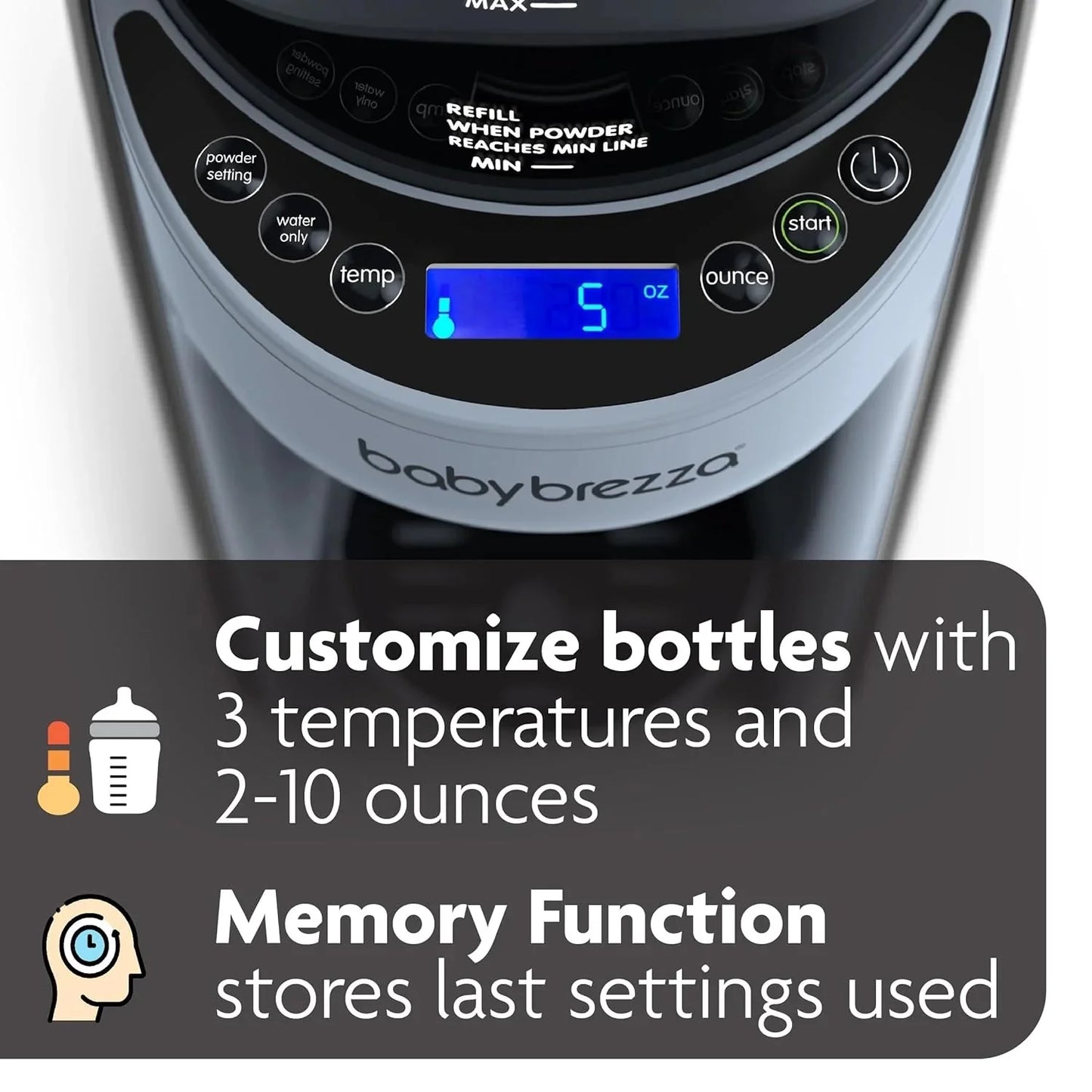 New and Improved Formula Pro Advanced Formula Dispenser Machine - Automatically Mix a Warm Formula Bottle Instantly - Easily Make Bottle with Automatic Powder Blending, Slate