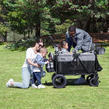 Delta Children's Jeep Wrangler Deluxe 4-Seater Stroller Wagon