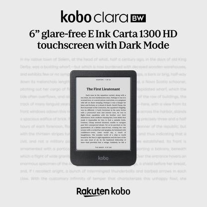 KOBO Clara BW eReader | 6" Touchscreen | Waterproof | 16GB