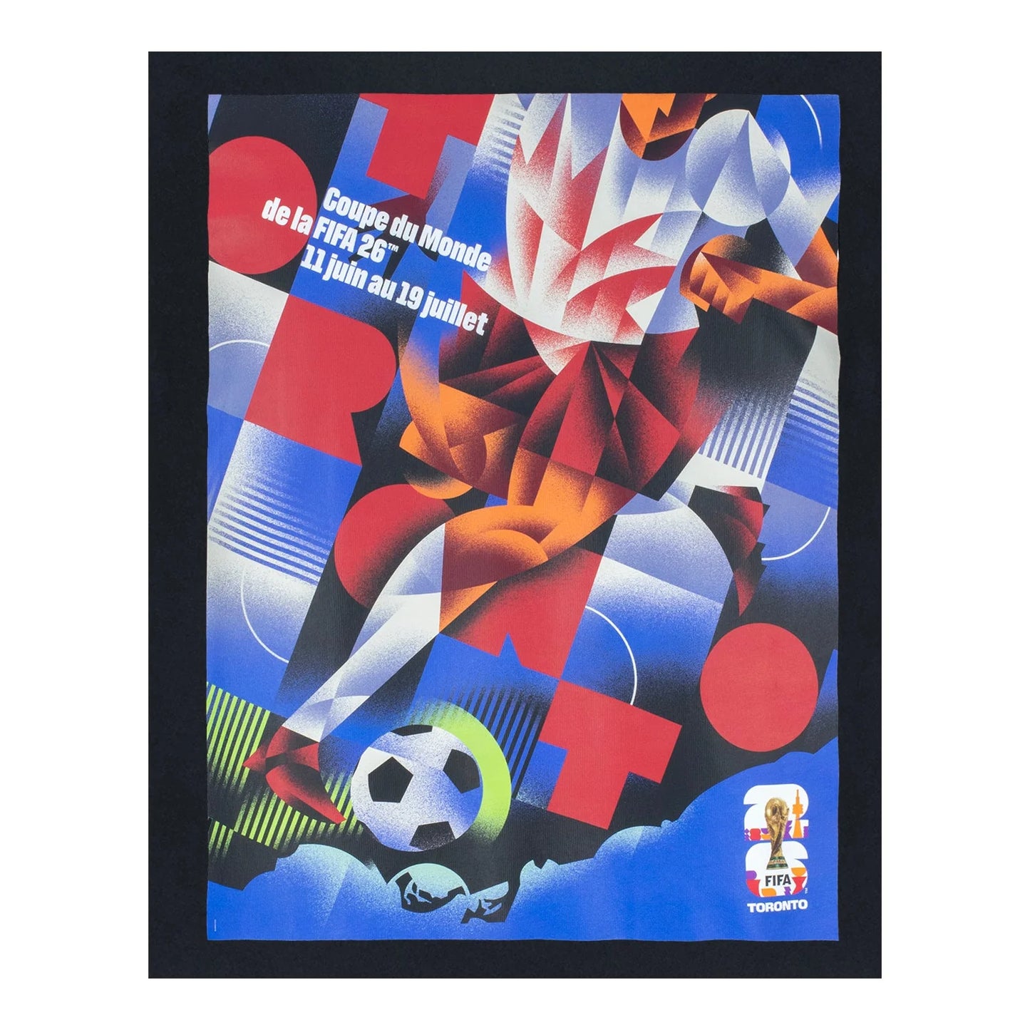 FIFA World Cup 2026™ Toronto Poster Black T-Shirt FRE - Unisex
