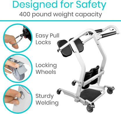 Vive Sit-to-Stand Patient Lift, Elderly Transfer Aid