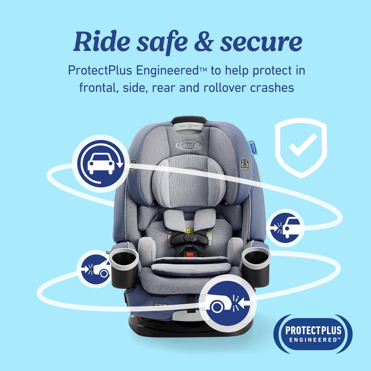 GRACO 4Ever DLX 4-in-1 Car Seat - Infant to Toddler Safety