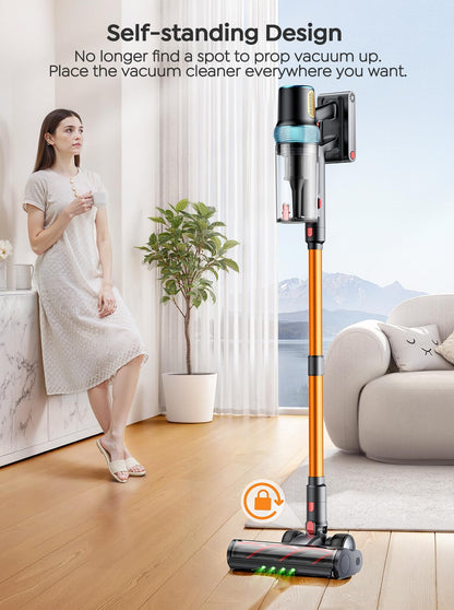 INTETURE Cordless Vacuum Cleaner 650W, 70Mins Runtime