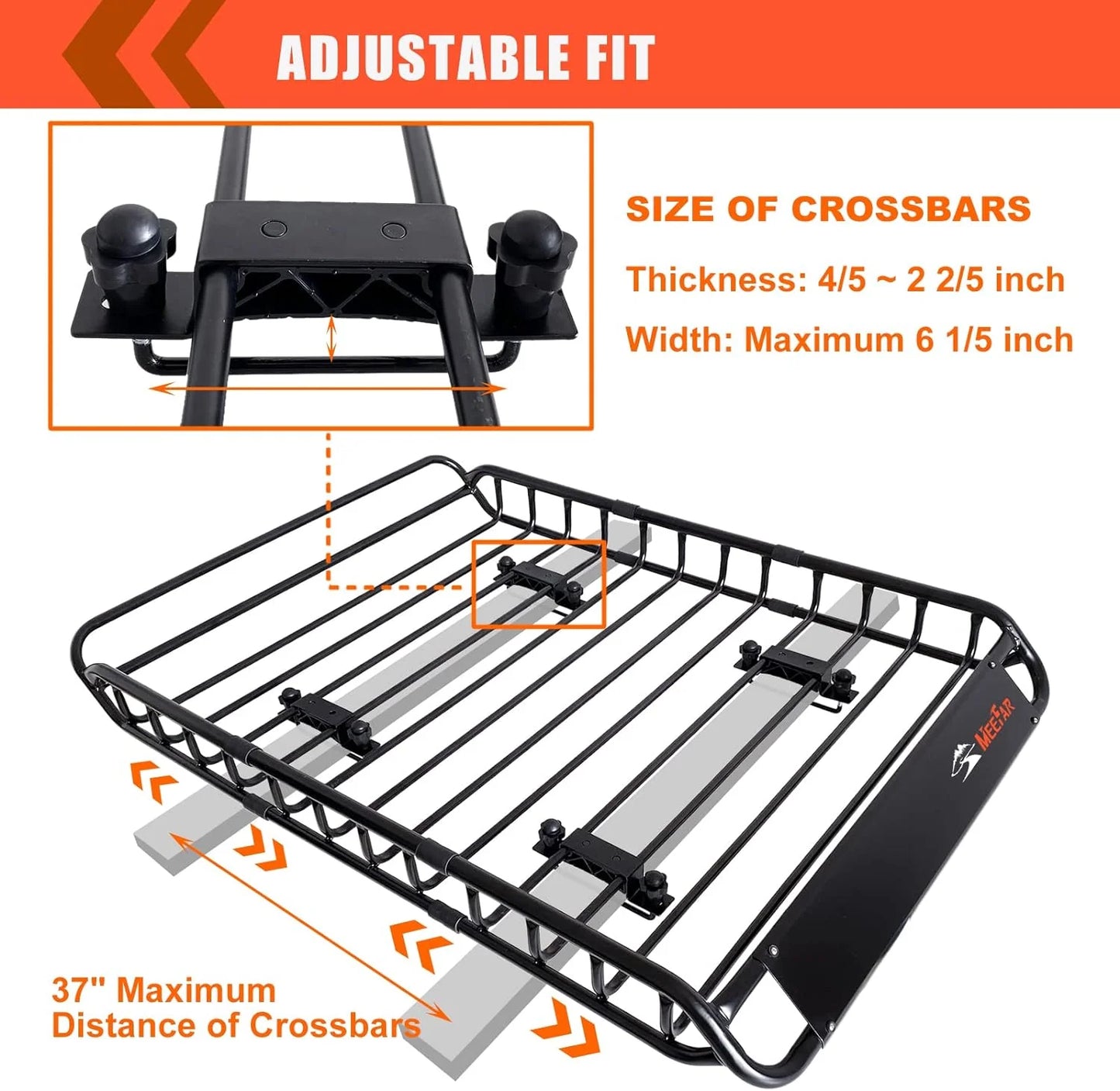 Folding hitch mounted cargo basket 60" With hook stabilizer, net and straps
