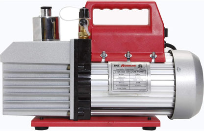 VacuMaster Economy Vacuum Pump - 2-Stage, 8 CFM, CHROME,Red/Silver