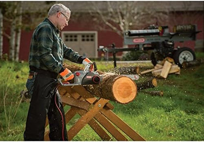 Oregon CS1500 18-inch 15 Amp Self-Sharpening Corded Electric Chainsaw, with Integrated Self-Sharpening System (PowerSharp), 2-Year Warranty, 120V, Grey, Black