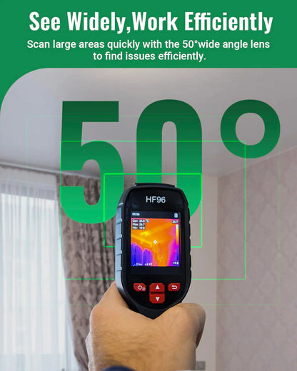 Thermal Camera, Super Resolution 240 x 240, Thermal Imaging Camera with Laser Pointer, 96 x 96 IR Resolution, 25 HZ Infrared Camera,-4°F to 1022°F, 50°FOV, 8h Battery Life Thermal Imager