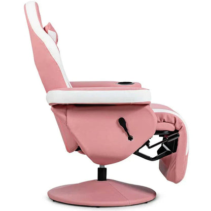 Pu Leather Massage Gaming Chair Ergonomic High Back Racing Style Gaming Recliner With Adjustable Backrest Amp Footrest Cup Holder Side Pouch - Comfortable And Ergonomic Design
