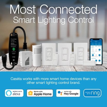 LUTRON Caseta Smart Lighting Hub - Alexa & Google Home Compatible