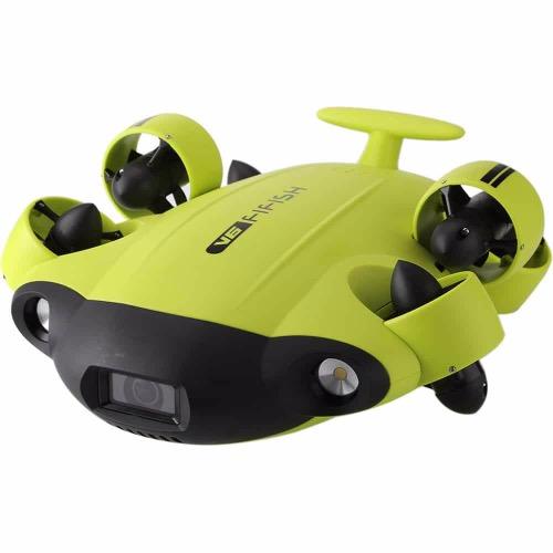 QYSEA FIFISH V6 4K UHD Underwater Drone with 328ft Depth, 162° Wide Angle Lens, 6 Thrusters & 4000 Lumen Lights