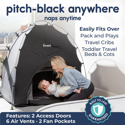 HICCAPOP Daydreamer Blackout Tent for Pack and Play Cribs