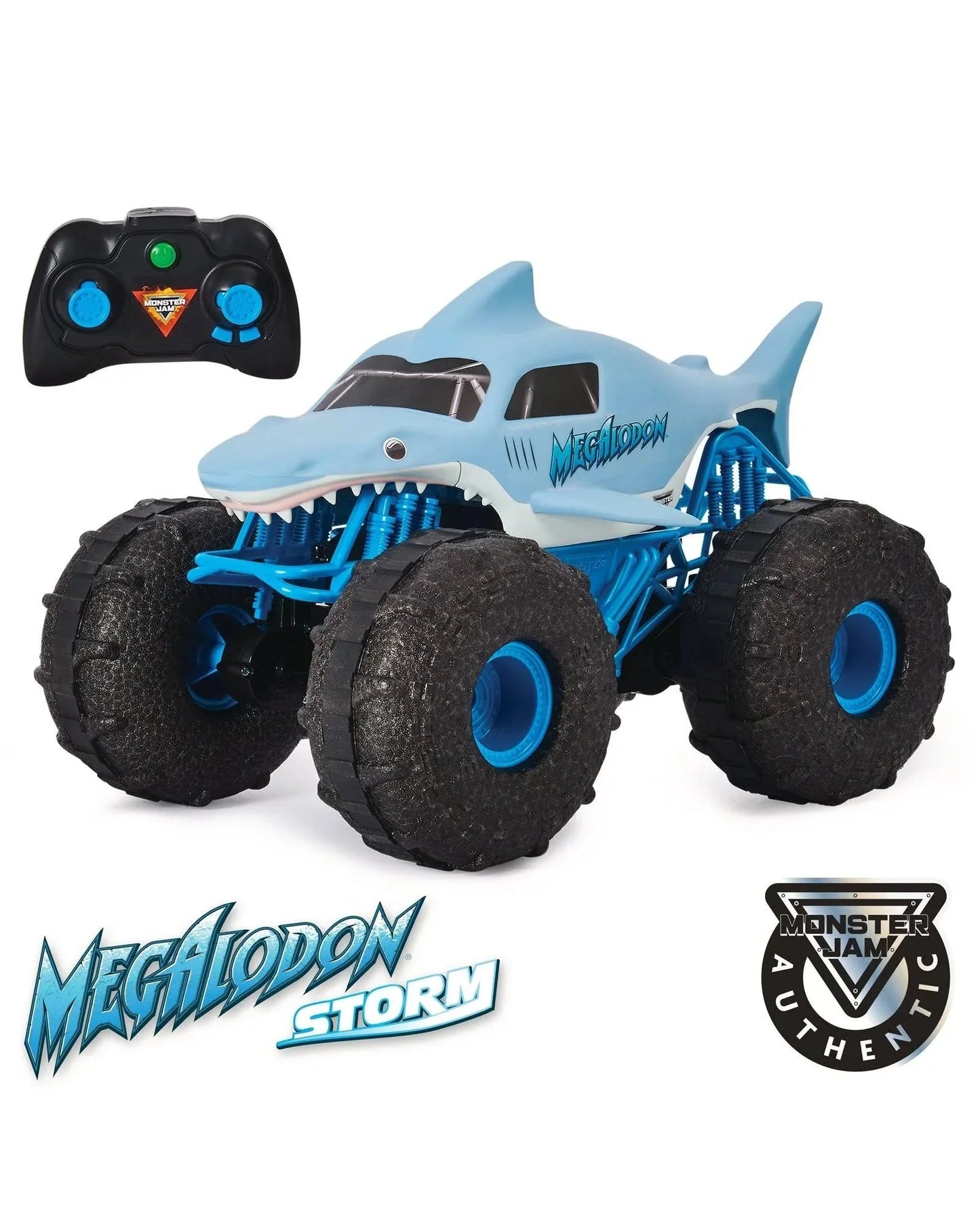 Monster Jam Official Megalodon Storm All Terrain Remote Control Monster Truck