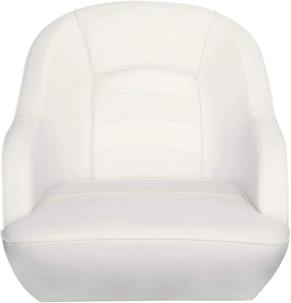 Bucket Pontoon Boat Seat (White/Blue)