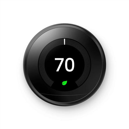 Nest 3rd Gen Learning Thermostat, Programmable Smart, Alexa Compatible, White, Wi-Fi, Energy Saving, Home Use