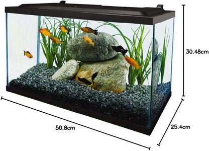 Complete LED Aquarium 55 Gallons, Includes LED Lighting, Filtration, Heater and Accessories