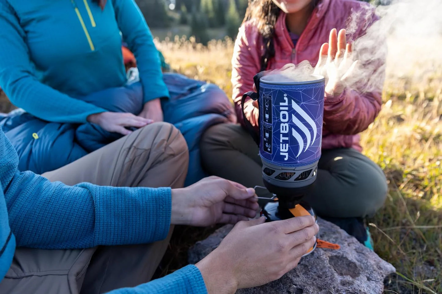 Flash Camping and Backpacking Stove System, Portable Propane/Isobutane Burner with Cooking Cup for Outdoor Trips and Hiking