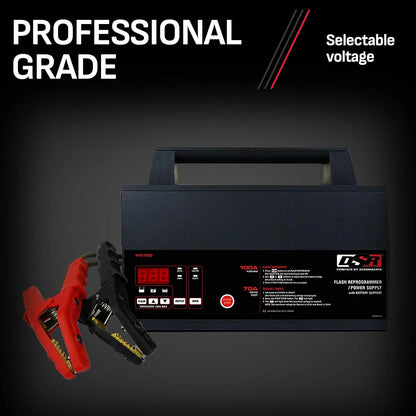 ProSeries INC100 Fully Automatic Battery Charger and Flash Reprogramming Power Supply with Service Mode, 100 Amps, 12 Volts, Black, 1 unit
