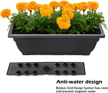 FOYUEE Vertical Herb Garden Planter Box Outdoor Elevated Raised Bed for Vegetables Flower Indoor with Drainage 5 Container