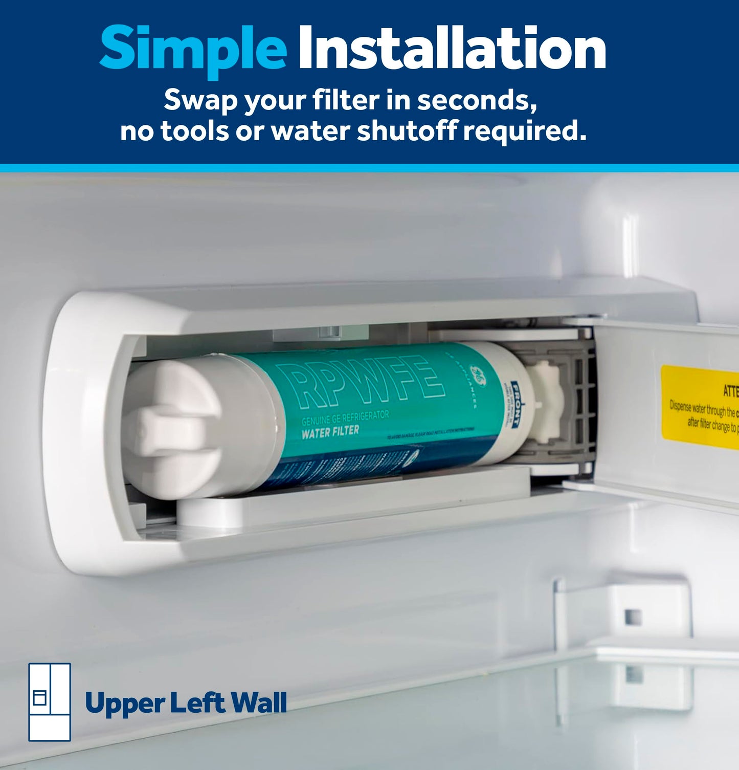 GE RPWFE Refrigerator Water Filter - Certified Replacement