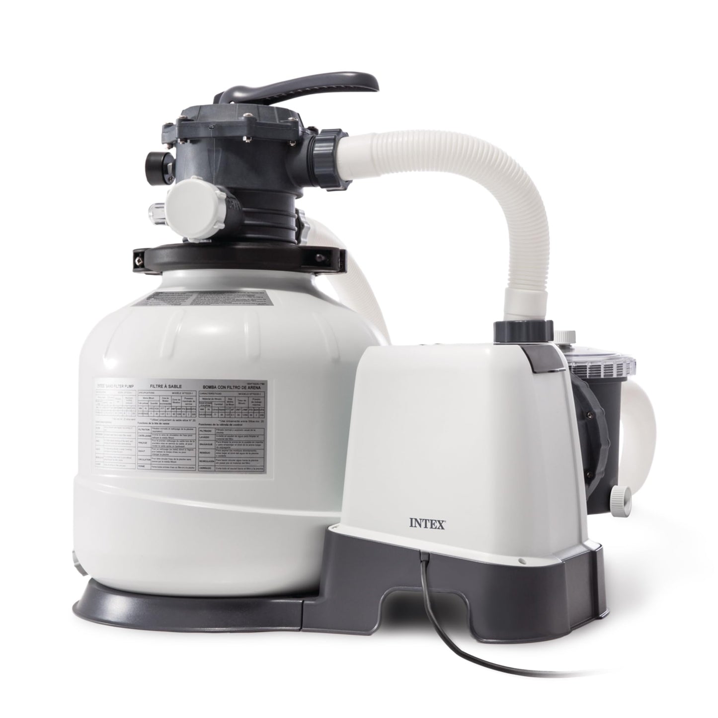 INTEX Krystal Clear Sand Filter Pump 2800 GPH for Pools