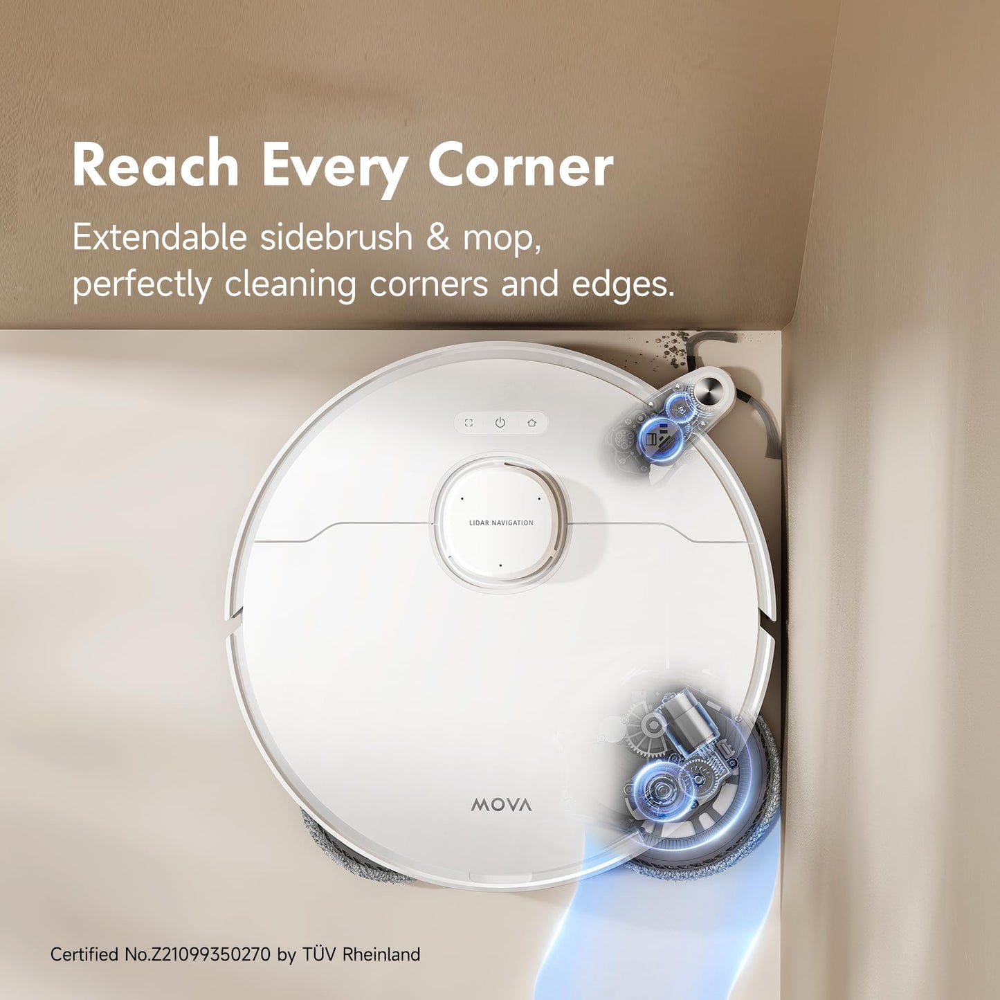 MOVA P10 Pro Ultra Robot Vacuum & Mop with 13,000Pa Suction