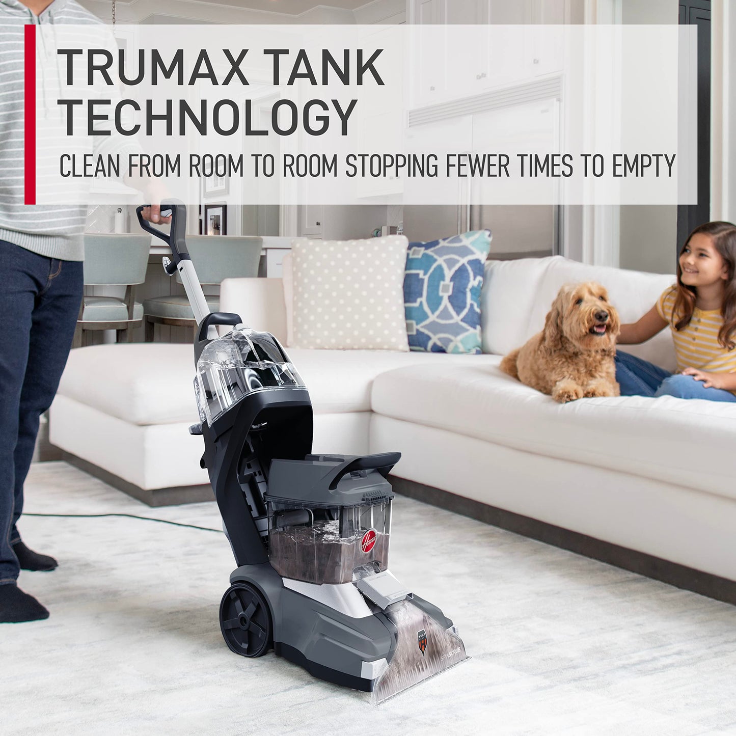 HOOVER Powerscrub XL Pet Carpet Cleaner - Upright Shampooer