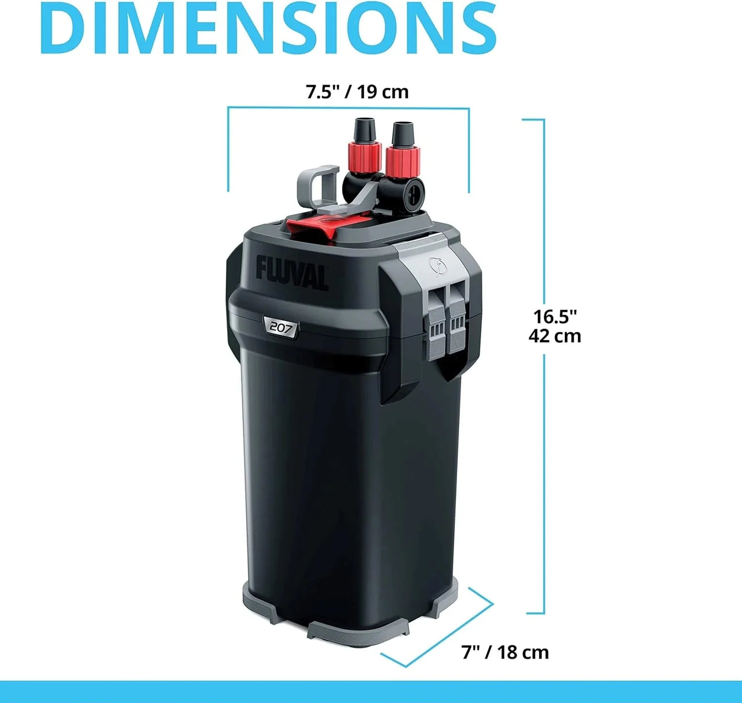 Perfomance Canister Filter - for Aquariums Up to 100 Gallons - Aquarium Canister Filter