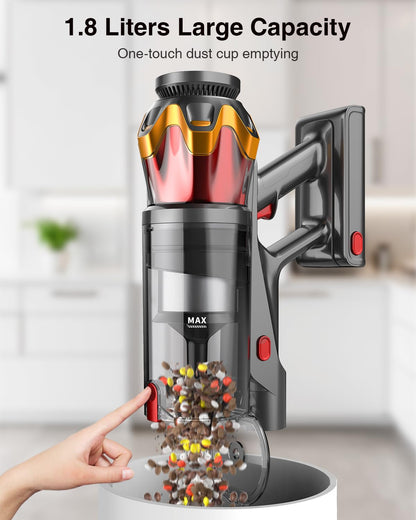 MOHOMO Cordless Vacuum Cleaner 650W 70Mins with OLED Screen