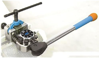 Brake Line Flaring Tool Kit | 45° Degree Single Double & Bubble Brake Tubing Flares | Use with Hydraulic Hose | Ideal for Stainless Steel Tube or Copper Pipe | Inc 4 Split Dies