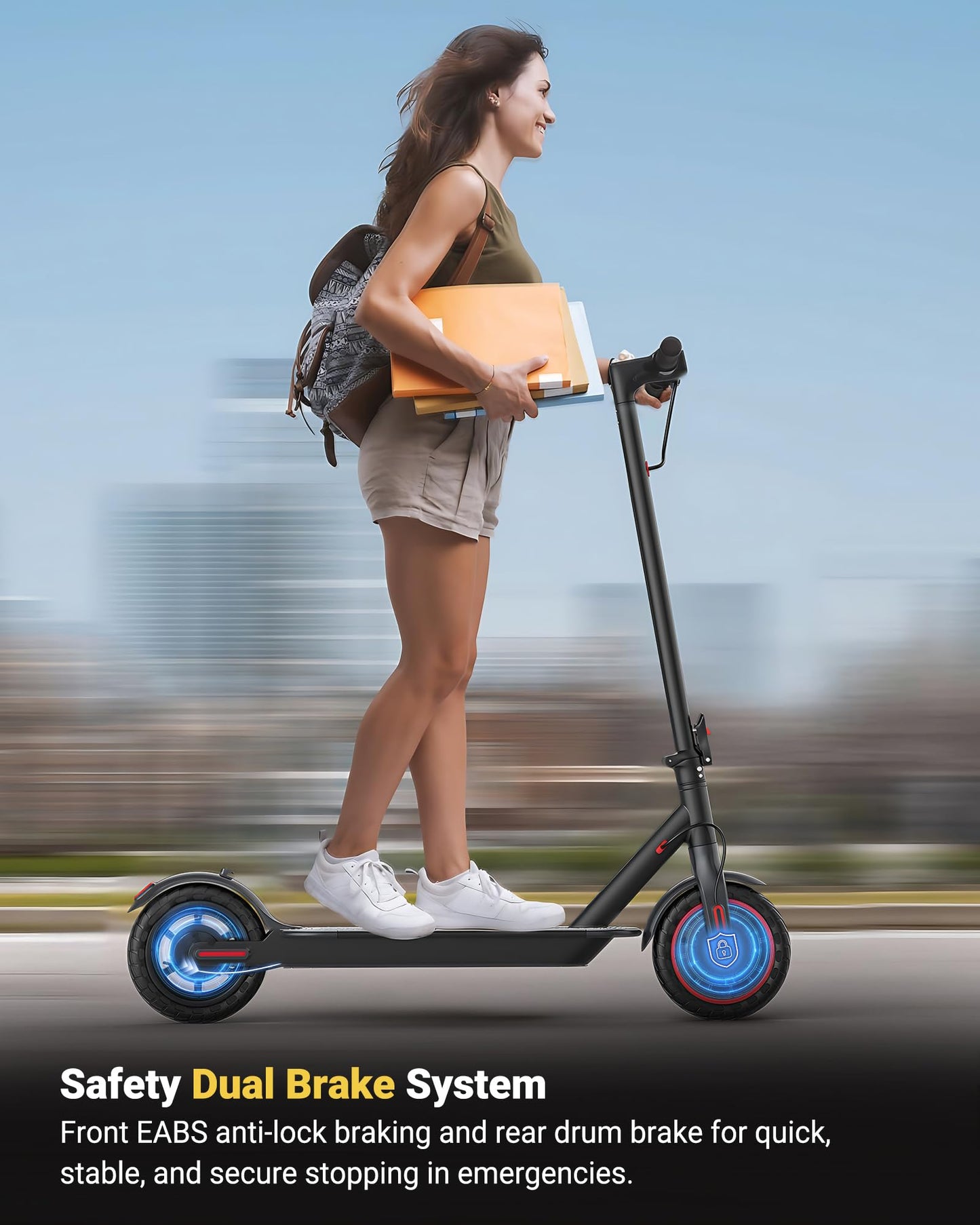 MAXSHOT Electric Scooter for Adults - 350W/500W, 19/22Mph