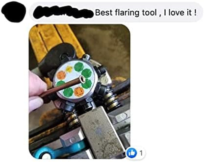 Brake Line Flaring Tool Kit | 45° Degree Single Double & Bubble Brake Tubing Flares | Use with Hydraulic Hose | Ideal for Stainless Steel Tube or Copper Pipe | Inc 4 Split Dies