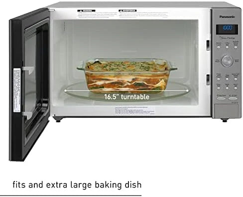 Panasonic Microwave Oven NN-SN966S Stainless Steel Countertop/Built-In with Inverter Technology and Genius Sensor, 2.2 Cubic Foot, 1250W
