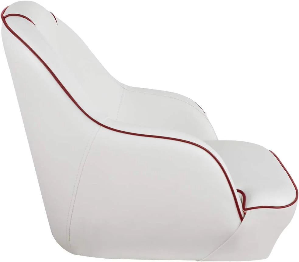 Bucket Pontoon Boat Seat (White/Blue)