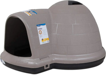 Petmate Indigo Dog House (Igloo Dog House, Made in USA with 90% Recycled Materials, All Weather Protection Pet Shelter) for XL Dogs 90 to 125 pounds, Made in USA