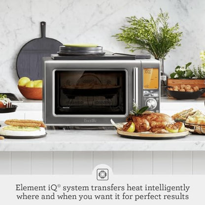 Breville BMO870BST1BUS1 Combi Wave 3 in 1 Microwave, Black Stainless Steel: Home & Kitchen