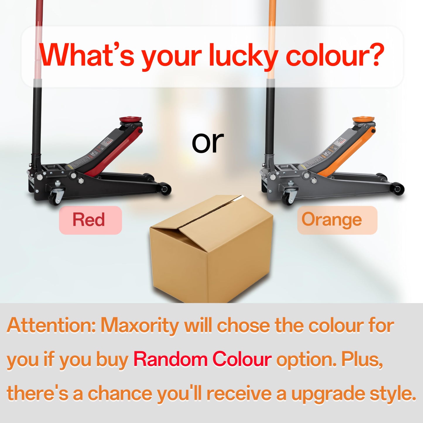 MAXORITY 3-Ton Low Profile Hydraulic Steel Floor Jack