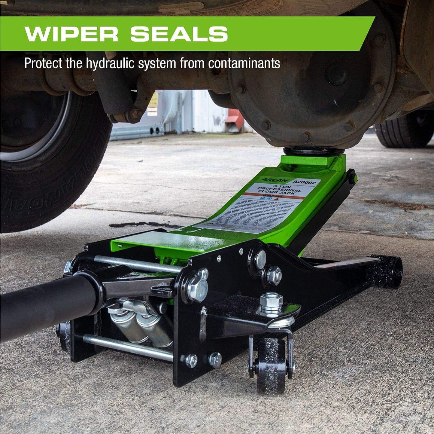 Tools 3 Ton (6,000 lbs.) Steel Floor Jack Quick Rise Dual Piston Pump Low Profile, Car Jack, Truck Jack, Service Jack, Farm Jack (A20002_A20003)