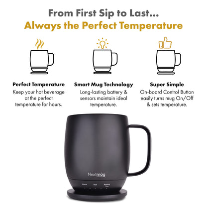 NEXTMUG BY NEXTBOOM Nextmug - Temperature-Controlled Self-Heating Mug