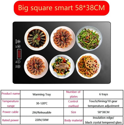 Electric heating tray 22.8x15 buffet server food heating tray electric heating tray