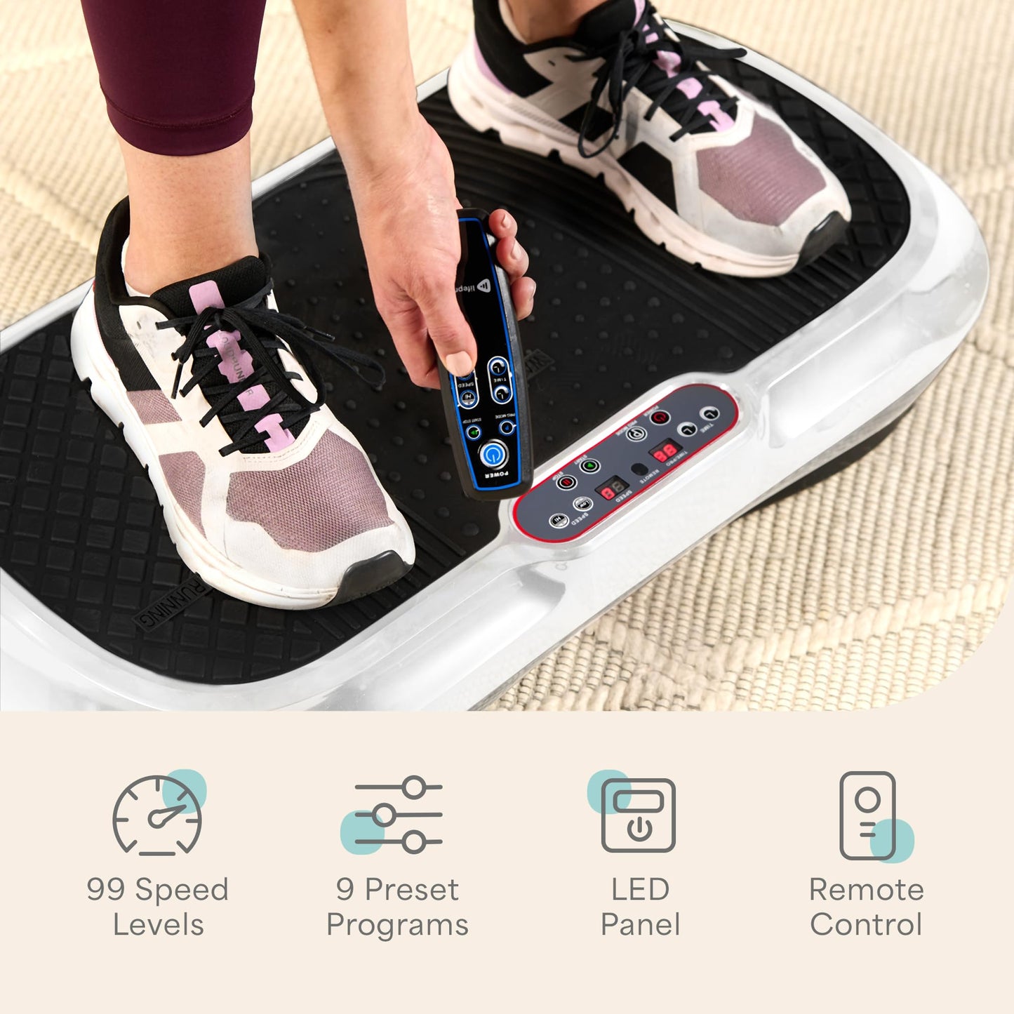 LIFEPRO Waver Vibration Plate Exercise Machine for Fitness