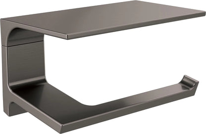 Pivotal Toilet Paper Holder With Shelf, Polished Nickel, Bathroom Accessories, 79956-PN