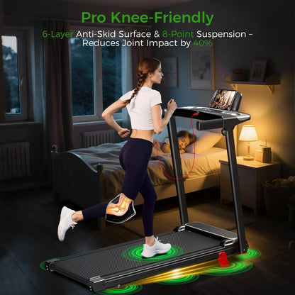 FUTUREGLIDE Portable Treadmill with Incline - 3-in-1 Walking Pad