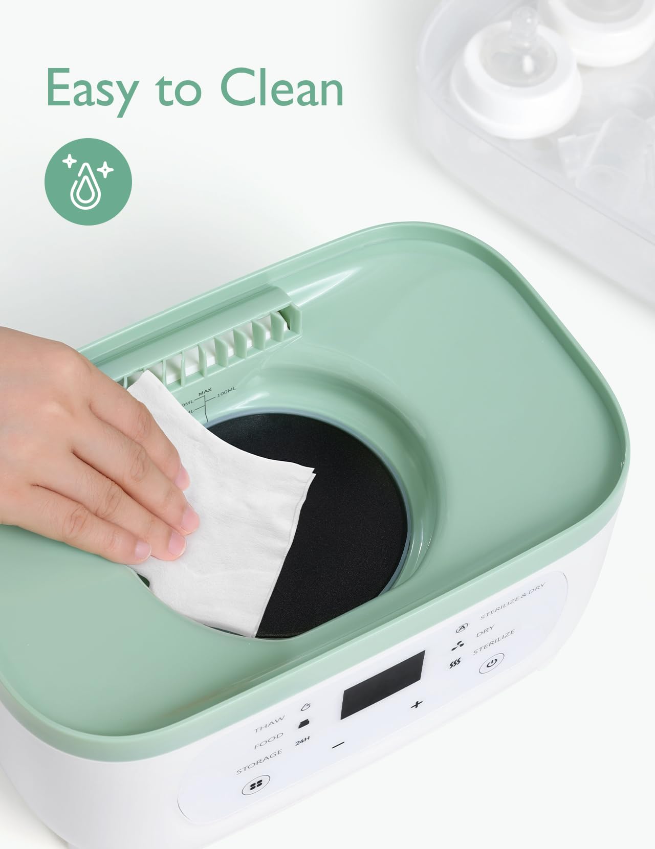 MOMCOZY Electric Steam Baby Bottle Sterilizer & Dryer