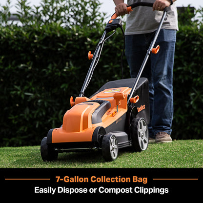LAWNMASTER MEB1114K Electric Lawn Mower 15-Inch 11AMP