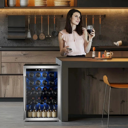 Mini Fridge 130 Can Beverage Refrigerator Cooler, 3.2 Cu.Ft Drink Fridge for Soda Wine Beer, Adjustable Temperature Control for Home Office, Black