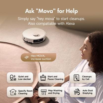 MOVA P10 Pro Ultra Robot Vacuum & Mop with 13,000Pa Suction