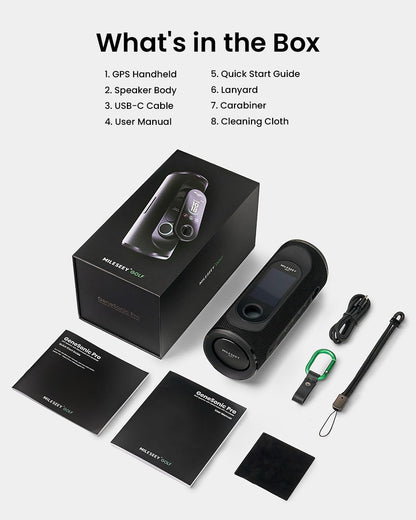 MILESEEY GeneSonic Pro Golf Speaker & GPS Rangefinder