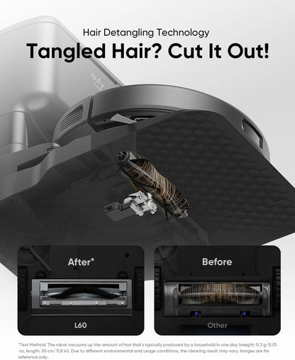 Robot Vacuum, Ultra Strong 5,000 Pa Suction, iPath Laser Navigation, for Deep Floor Cleaning, Ideal for Hair, Hard Floors