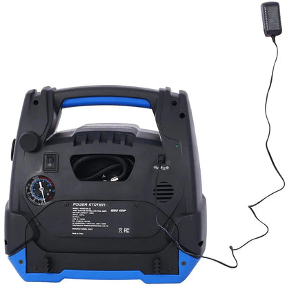 Rechargeable Jump Starter 1800 Amp Battery Jump Starter With Air Compressor Car Tire Inflator For Gas Diesel Vehicles