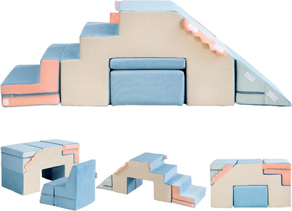 Climbing Blocks for Toddlers,Indoor Soft Climb and Crawl Play Climbing Toys for Creativity & Imagination